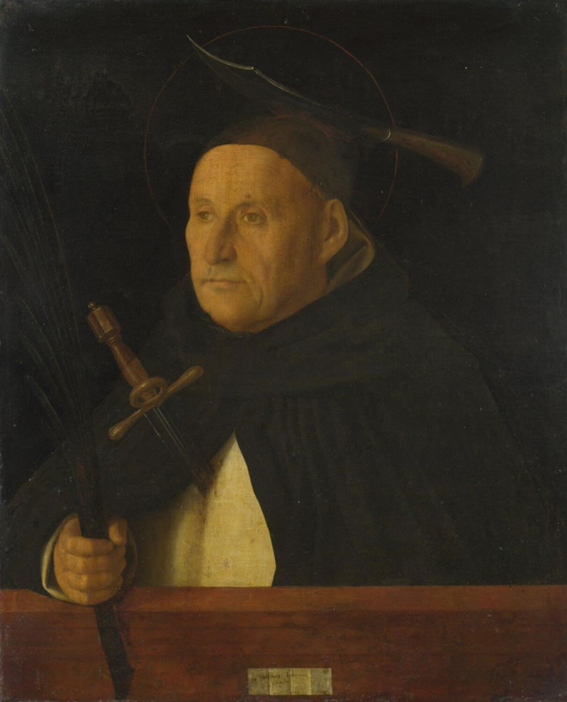 A Dominican, with the Attributes of Saint Peter Martyr