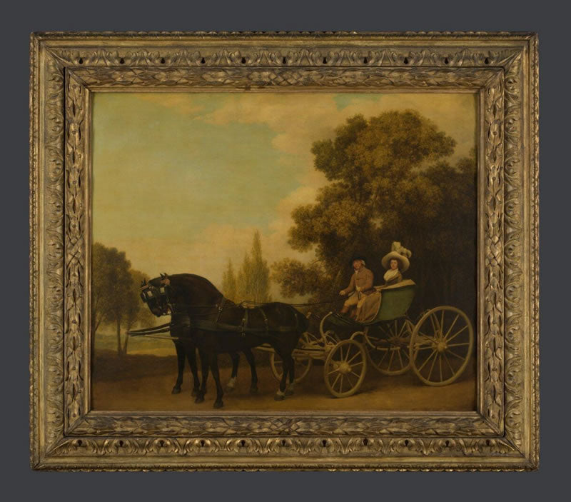 A Gentleman driving a Lady in a Phaeton