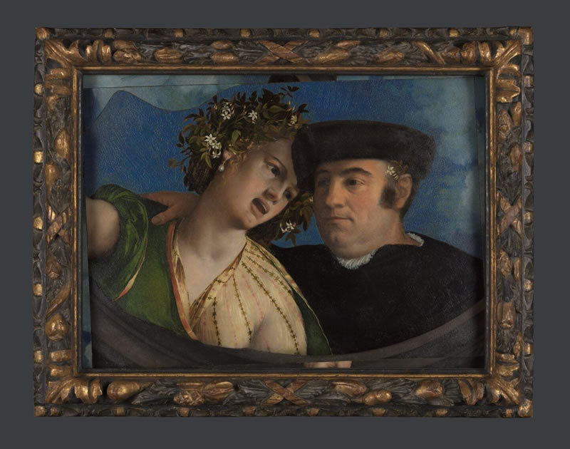 A Man embracing a Woman
