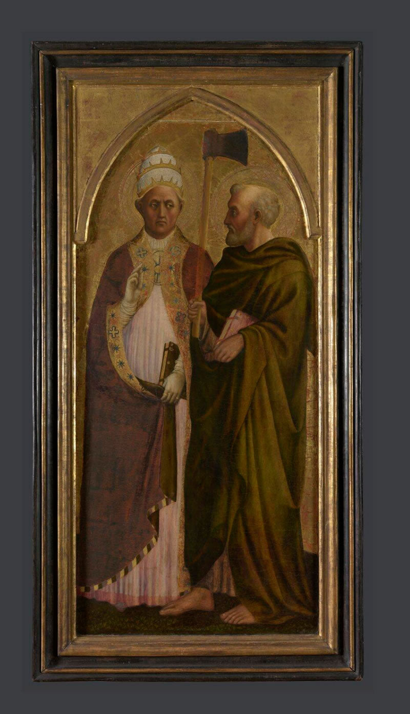 A Pope (Saint Gregory) and Saint Matthias