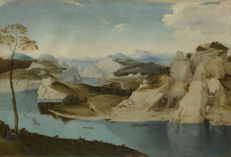 Landscape: A River among Mountains