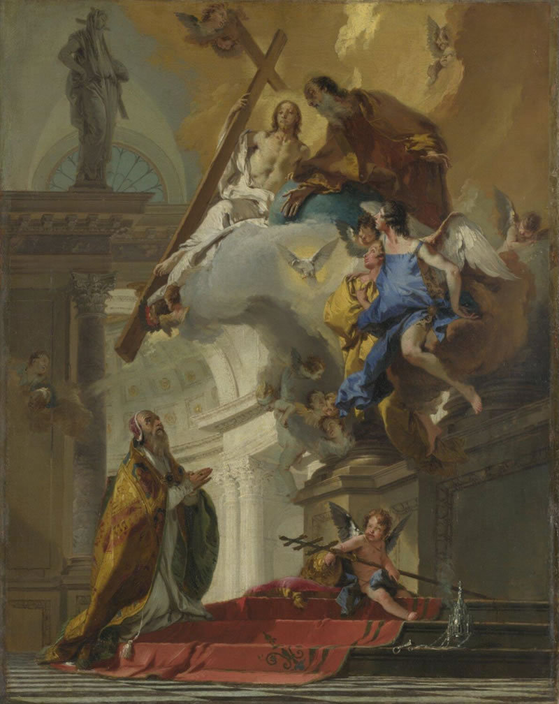 A Vision of the Trinity appearing to Pope Saint Clement