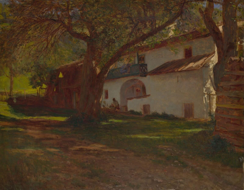 A White House among Trees