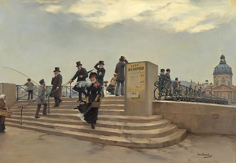 A Windy Day on the Pont des Arts