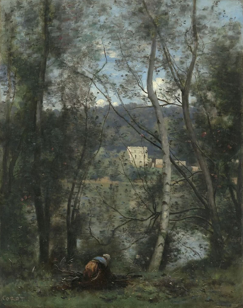 A Woman Gathering Faggots at Ville-d'Avray