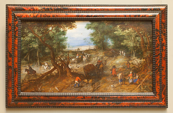 A Woodland Road with Travelers