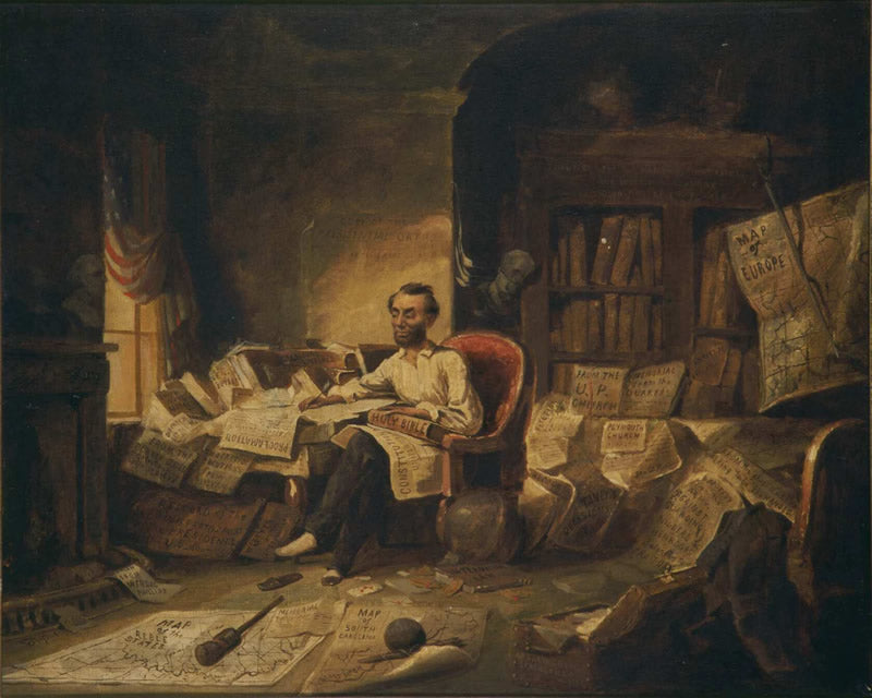 Abraham Lincoln Writing the Emancipation Proclamation