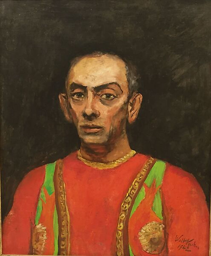 Acrobat in Red and Green