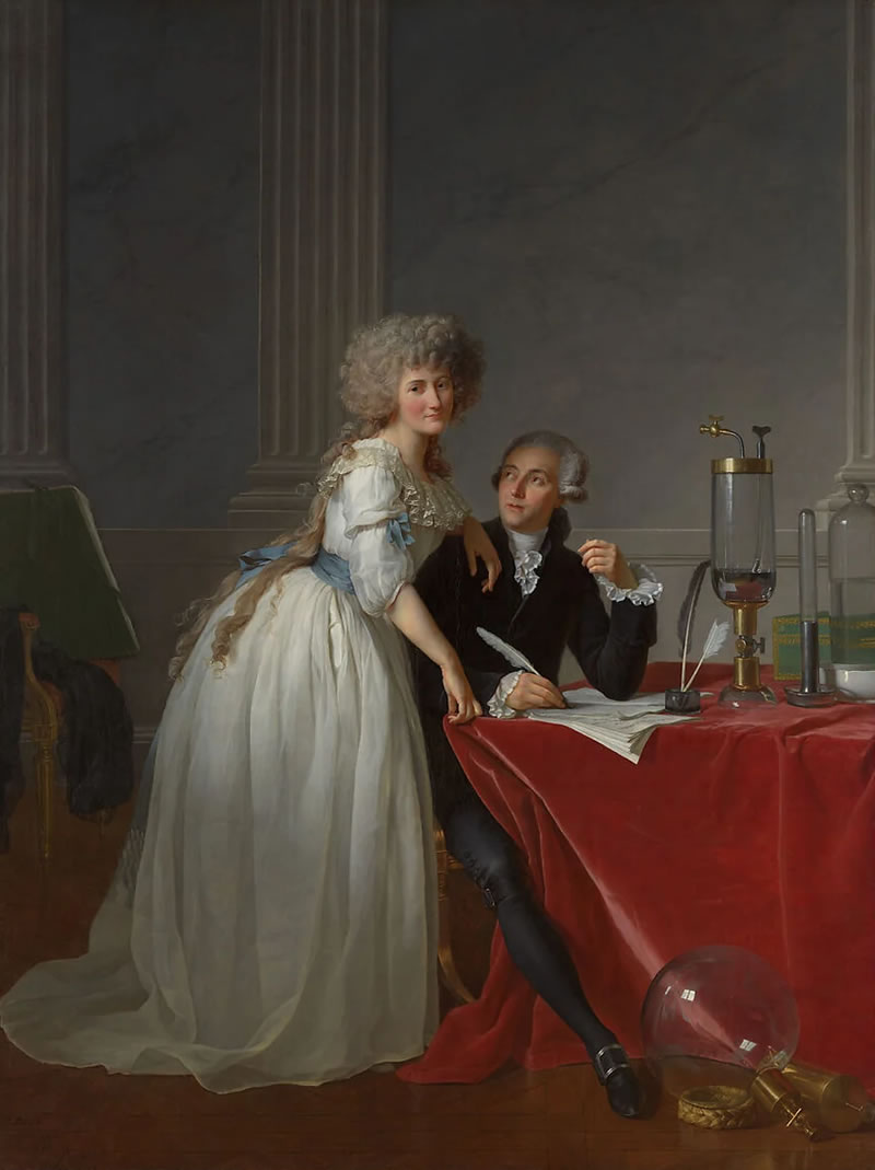 Antoine Laurent Lavoisier (1743–1794) and Marie Anne Lavoisier (Marie Anne Pierrette Paulze, 1758–1836)