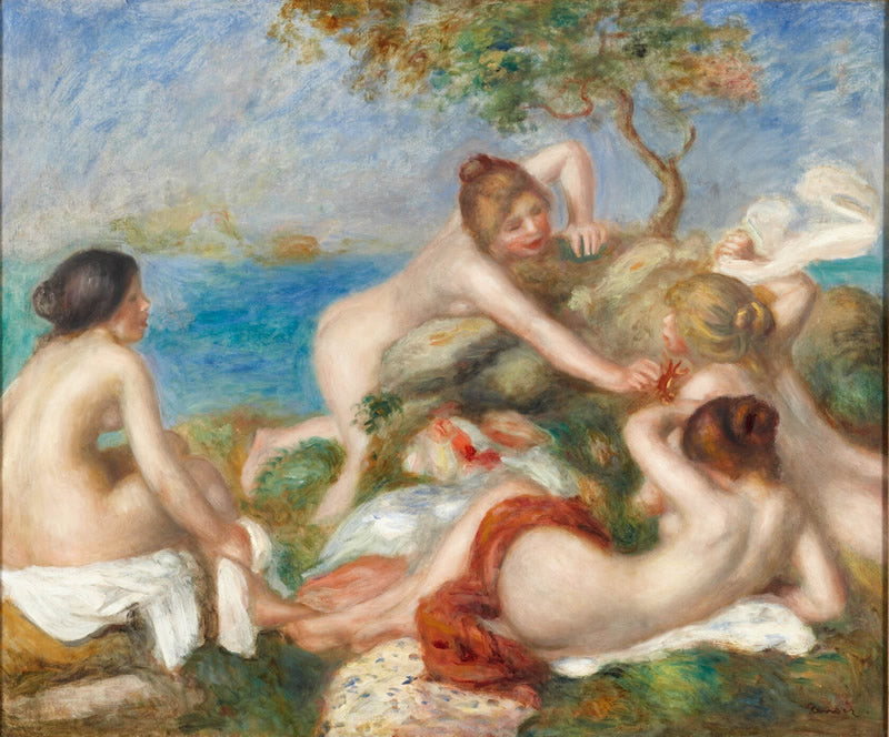 Bathers with Crab