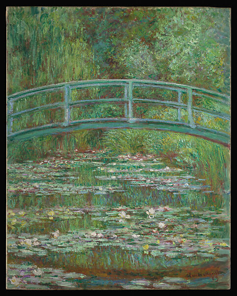 Bridge over a Pond of Water Lilies