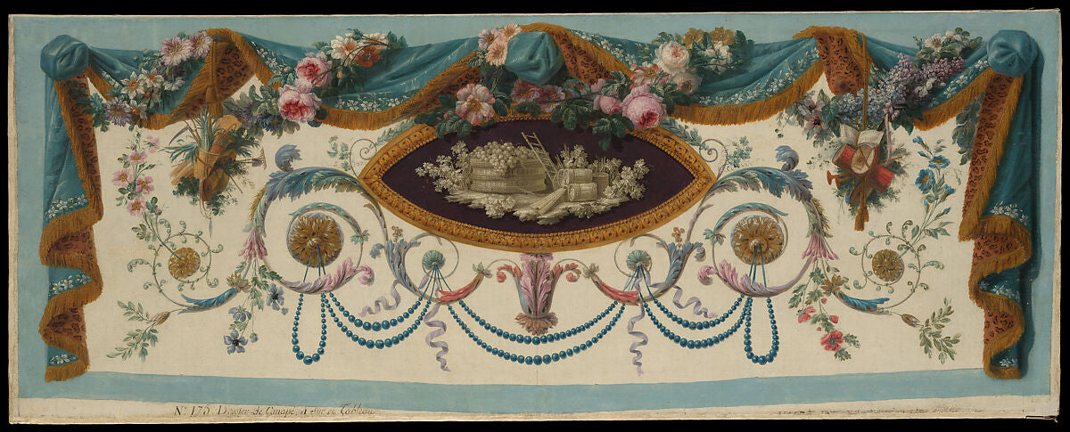 Cartoon for the Back of a Tapestry Settee