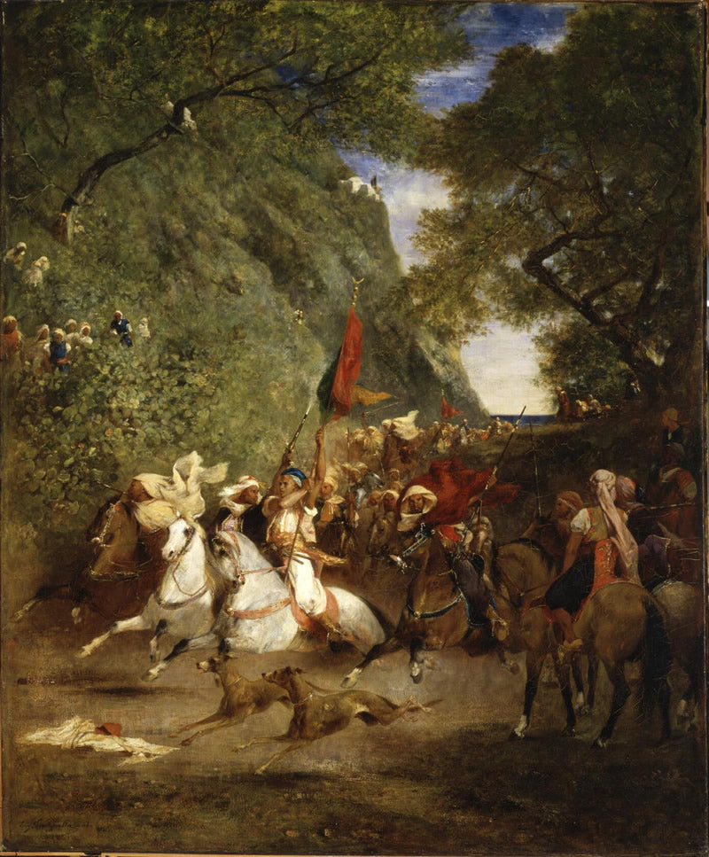 Cavaliers returning from a fantasia near Algiers