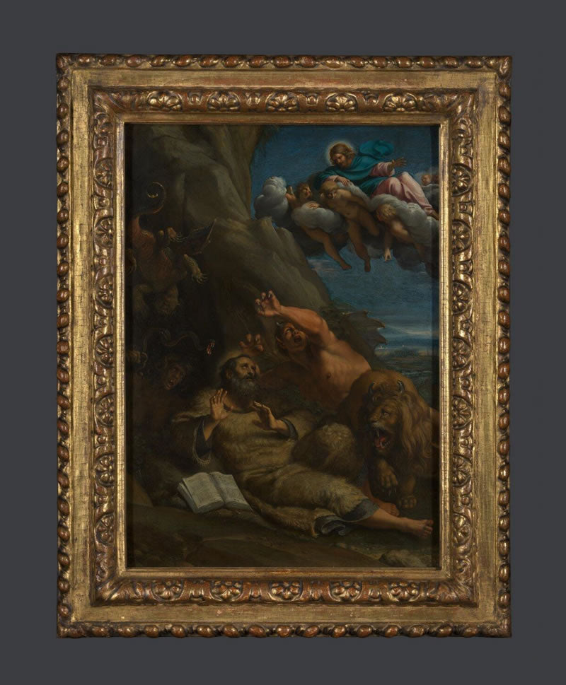 Christ appearing to Saint Anthony Abbot during his Temptation