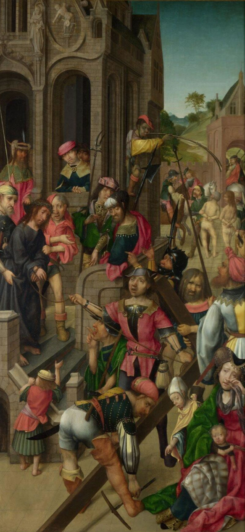 Christ presented to the People: Left Hand Panel