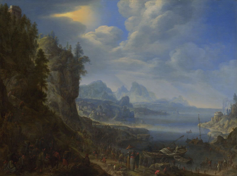 Christ teaching from Saint Peter's Boat on the Lake of Gennesaret