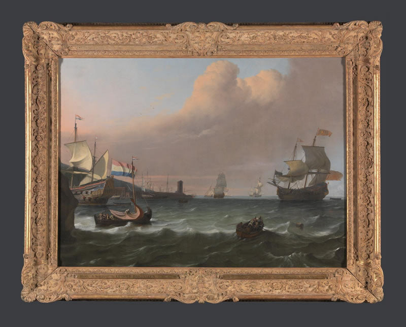 Dutch Men-of-war entering a Mediterranean Port