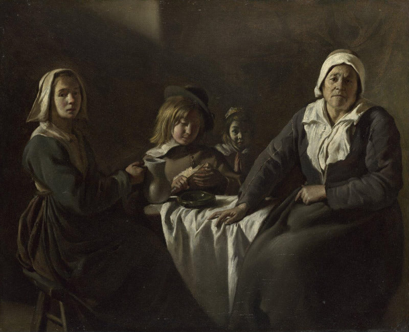 Four Figures at A Table