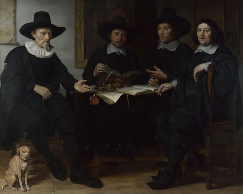 Four Officers of the Amsterdam Coopers' and Wine-rackers' Guild