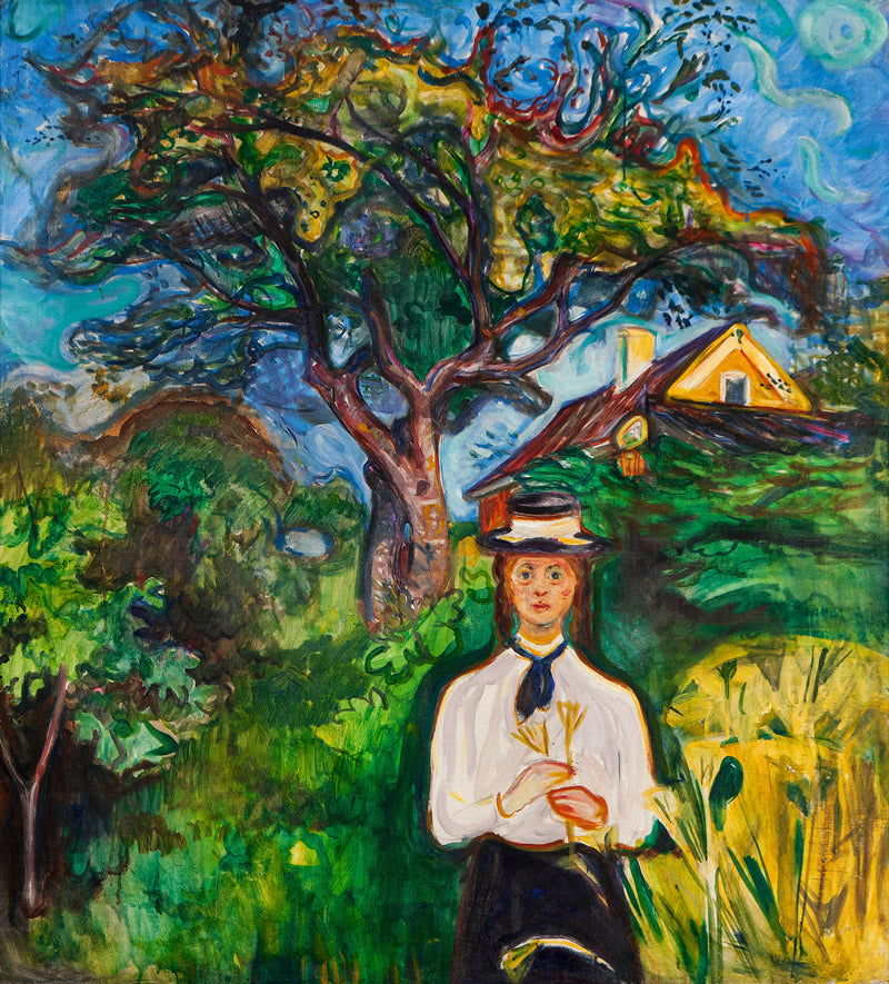 Girl Under Apple Tree