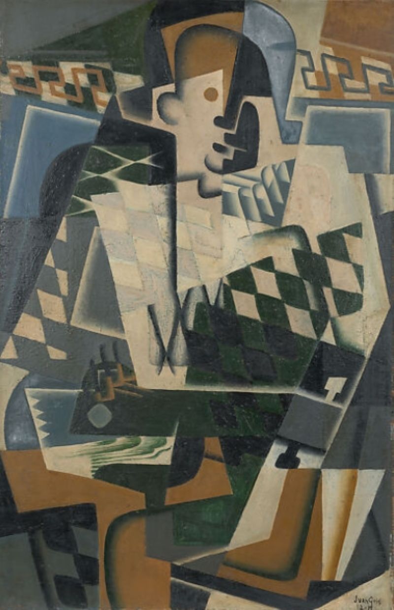 Harlequin with a Guitar