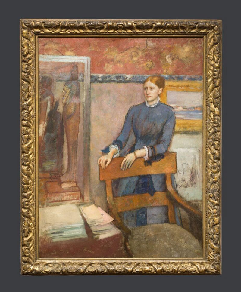 Hélène Rouart in her Father's Study