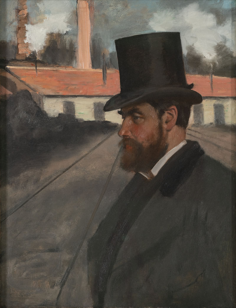 Henri Rouart in front of his Factory