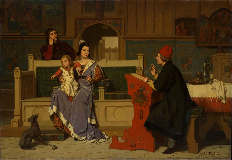 Hugo van der Goes Making a Portrait of Mary of Burgundy