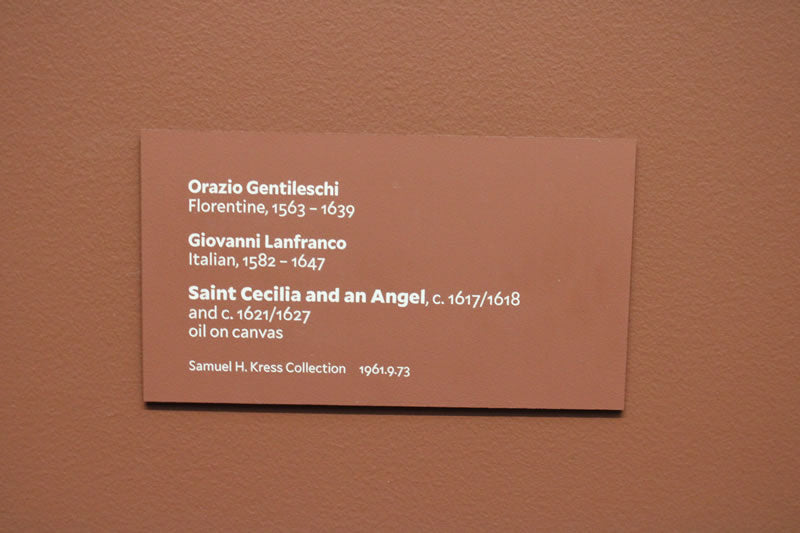 Saint Cecilia and an Angel