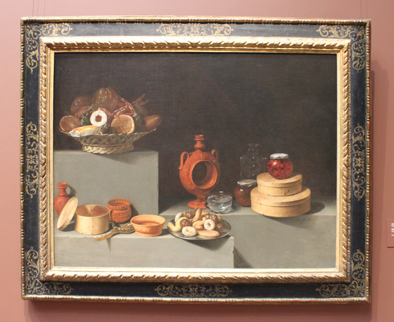 Still Life with Sweets and Pottery