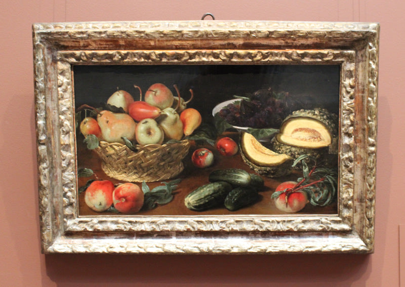 Still Life with Apples, Pears, Cucumbers, Figs, Plums, and a Melon
