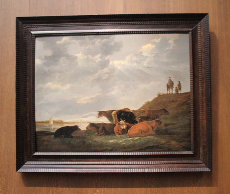 River Landscape with Cows