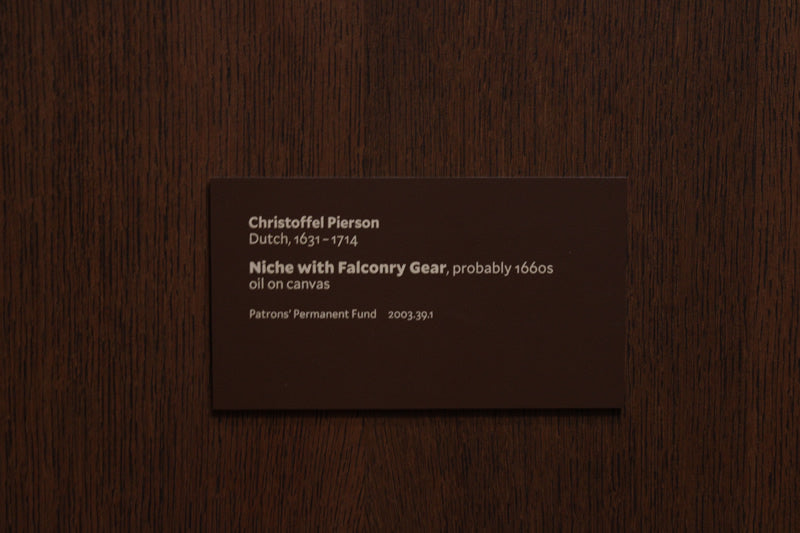 Niche with Falconry Gear