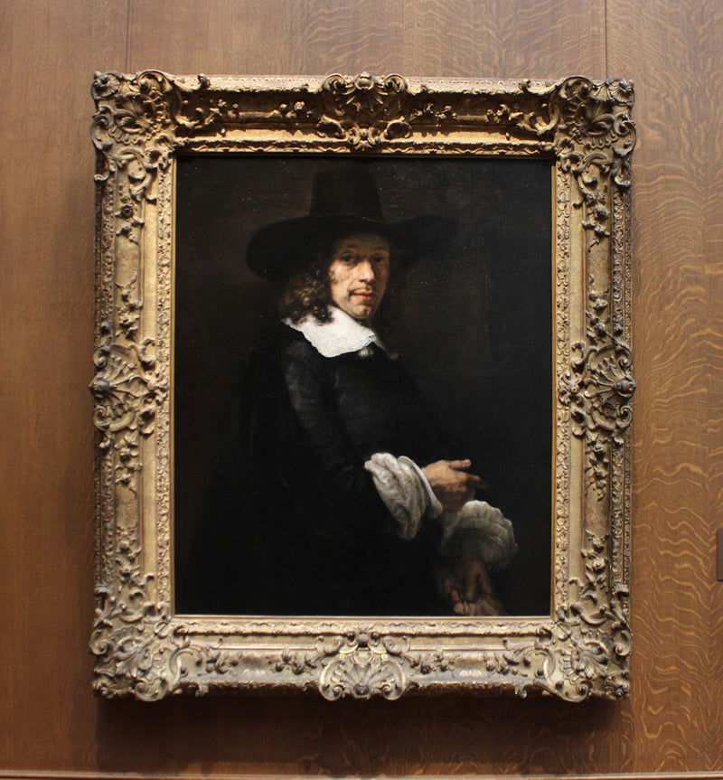 Portrait of a Gentleman with a Tall Hat and Gloves