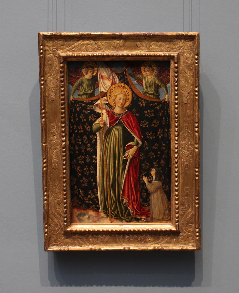Saint Ursula with Two Angels and Donor