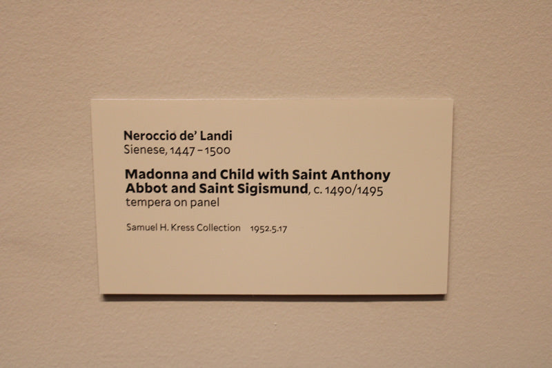 Madonna and Child with Saint Anthony Abbot and Saint Sigismund