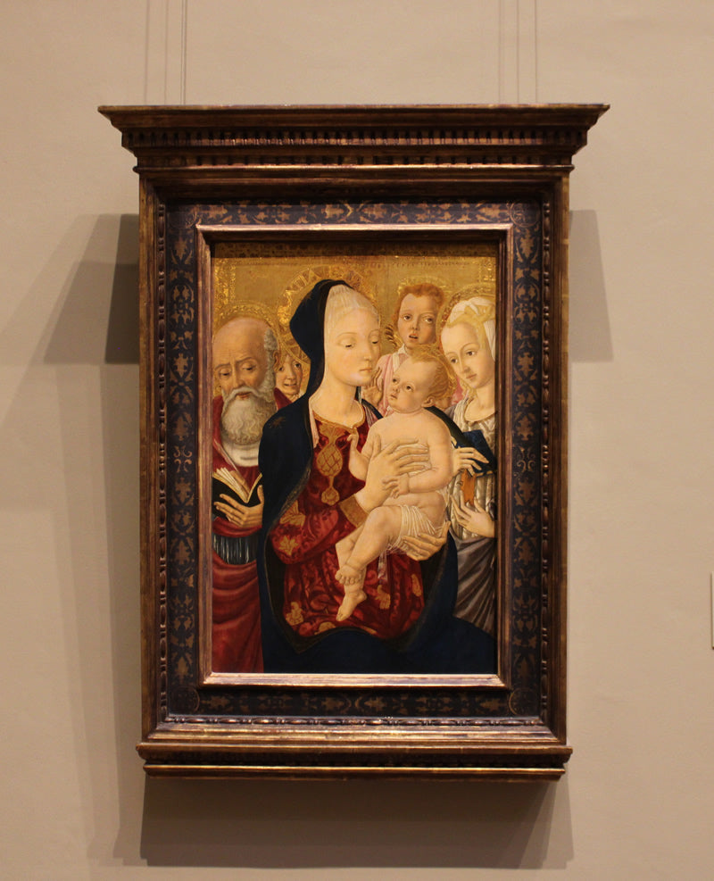 Madonna and Child with Saint Jerome, Saint Catherine of Alexandria, and Angels