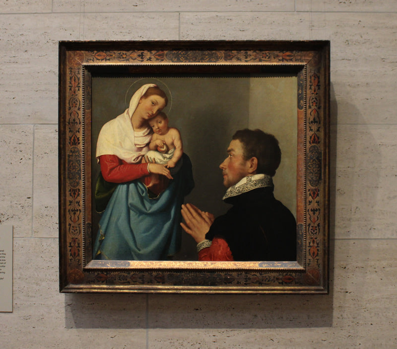 A Gentleman in Adoration before the Madonna