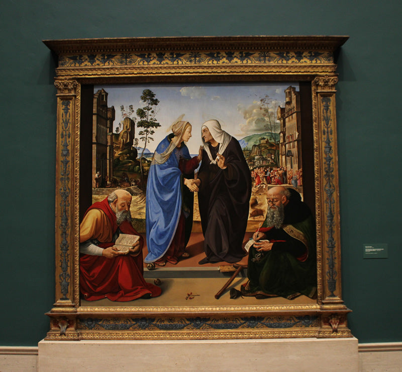 The Visitation with Saint Nicholas and Saint Anthony Abbot