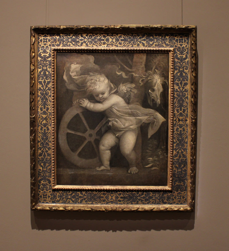 Cupid with the Wheel of Time