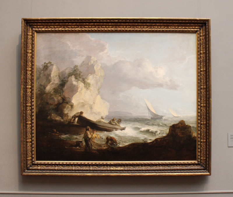 Seashore with Fishermen