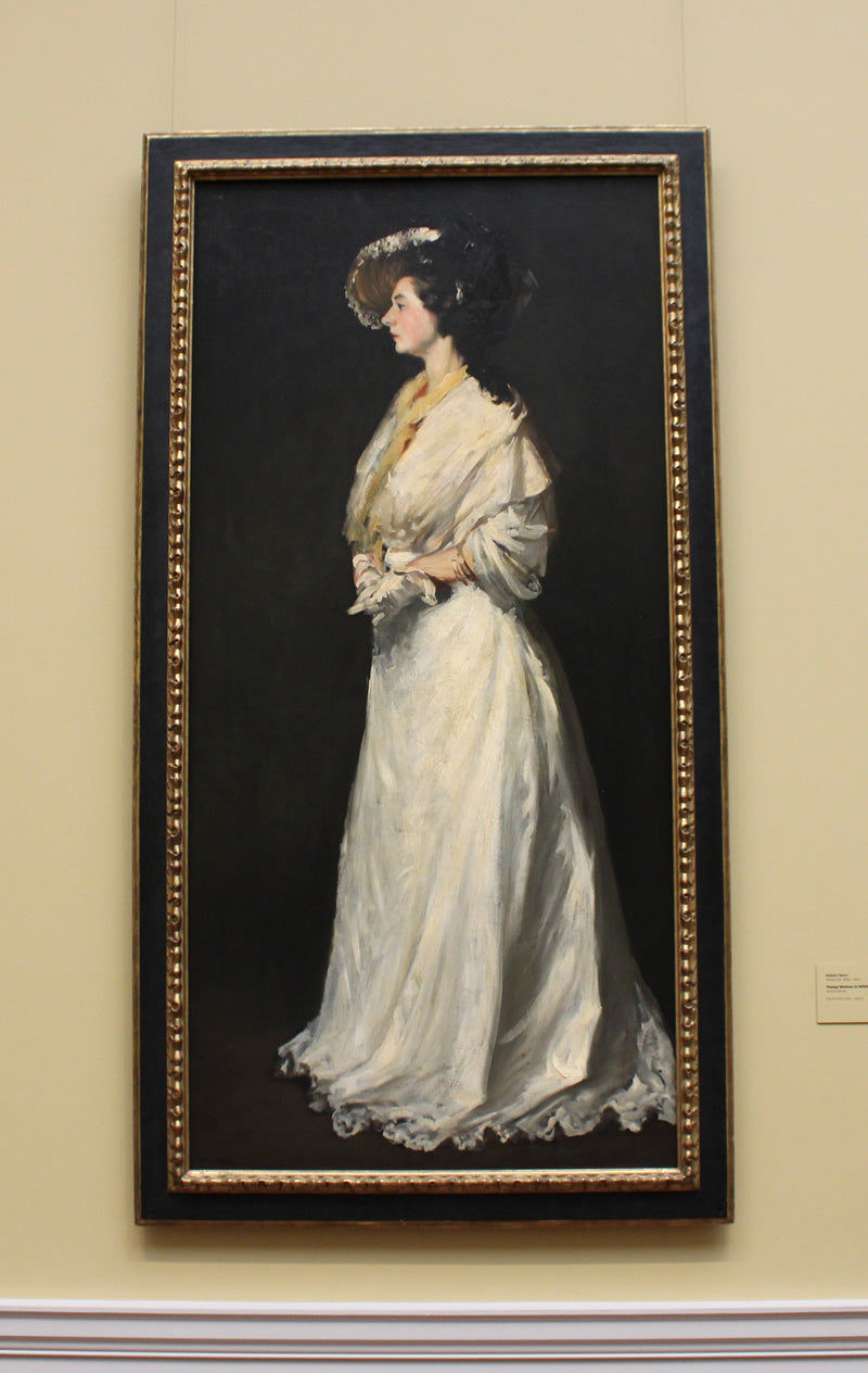 Young Woman in White