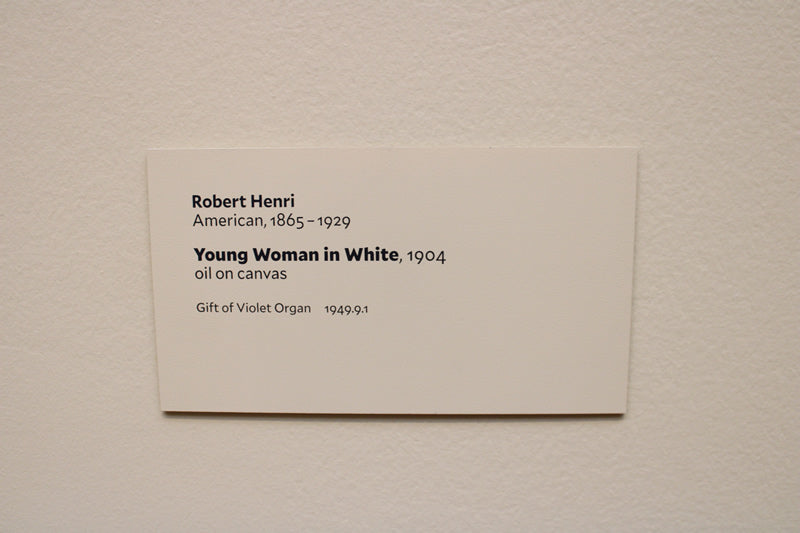 Young Woman in White