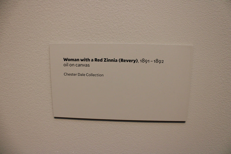 Woman with a Red Zinnia (Revery)