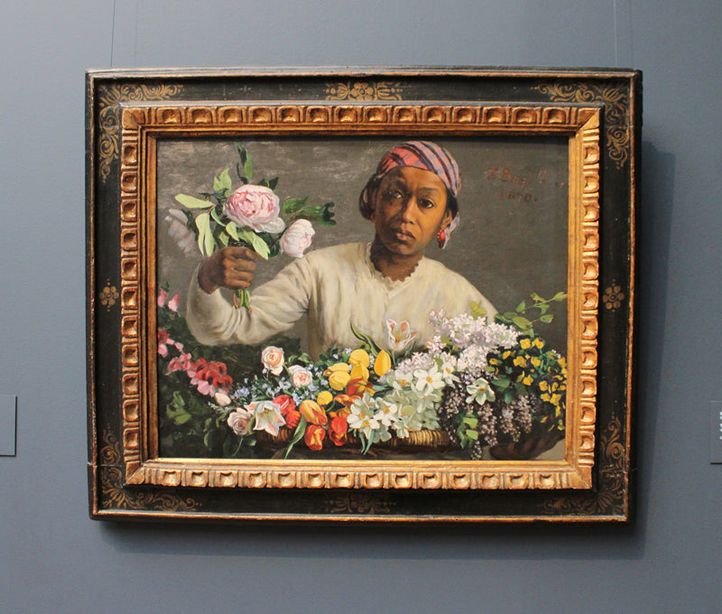 Young Woman with Peonies