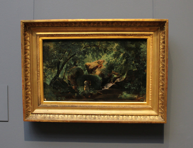 Forest Interior with a Painter, Civita Castellana