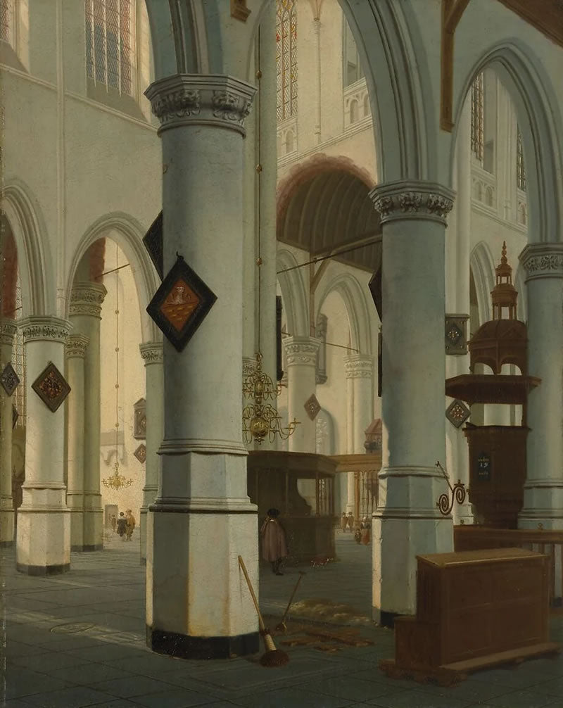 Interior of the Oude Kerk, Delft
