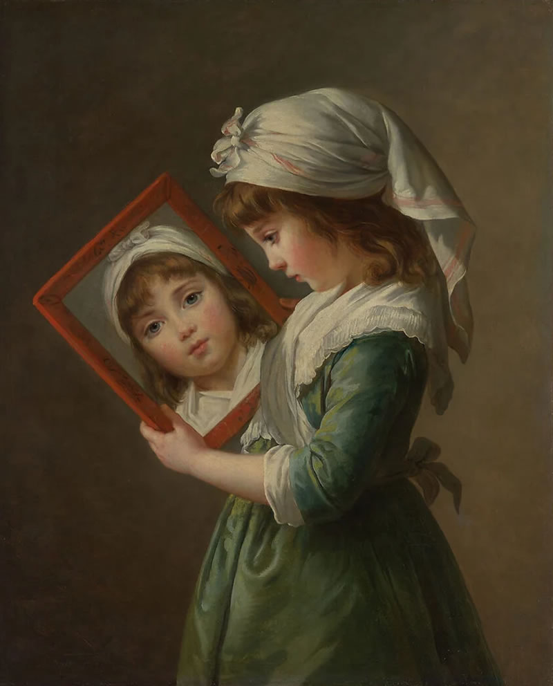Julie Le Brun (1780–1819) Looking in a Mirror
