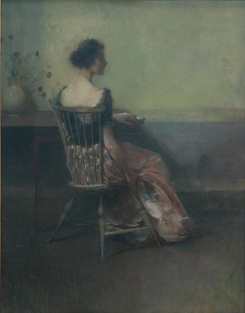 Lady in Black and Rose