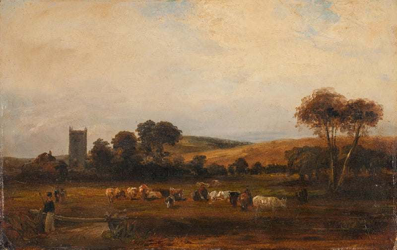 Landscape with Cattle and Figures